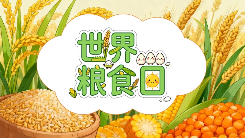 【通用】世界粮食日主题班会：认识五谷